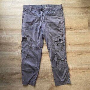 J Crew Cotton Crop Pant with Zip Details